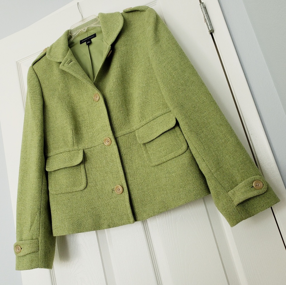 Banana Republic Green Wool Blazer